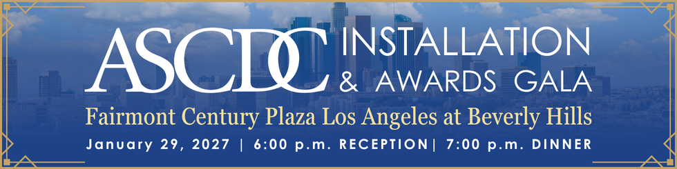 ASCDC 2027 Installation and Awards Gala